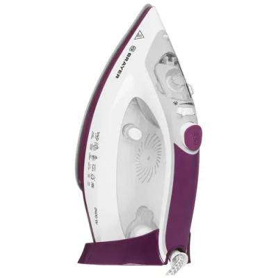 Утюг BRAYER BR4009 белый/фиолетовый  [2400w /25гр /140гр /керамика]