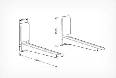 Кронштейн для СВЧ HOLDER MWS-2003 металлик 