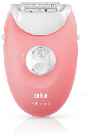 Эпилятор BRAUN SE 3-430 розовый/белый