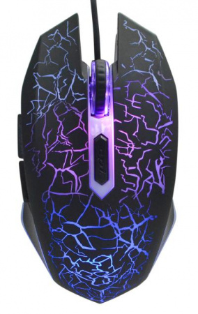 Мышь OKLICK 896G черный оптическая (12800dpi) USB для ноутбука (5but)