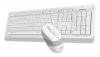 Клавиатура + мышь A4TECH Fstyler FG1010S белый/серый белый/серый USB беспроводная Multimedia (FG1010S WHITE)